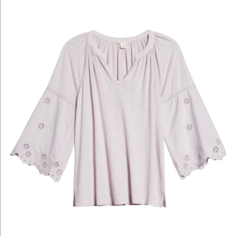 Caslon eyelet detail top